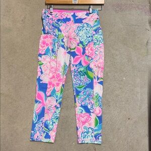 Lilly Pulitzer Luxletic Pink Floral Leggings